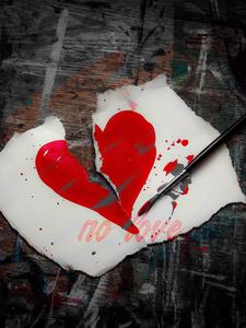 No Love Painted Broken Heart no love wallpaper