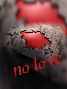 No Love Shattered Stone Heart no love wallpaper