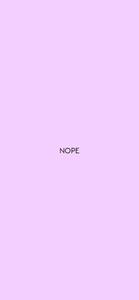 Nope Text Pastel Purple pastel purple wallpaper