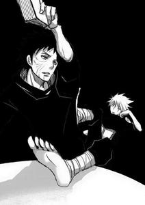 Obitoand Kakashi Manga Scene Wallpaper