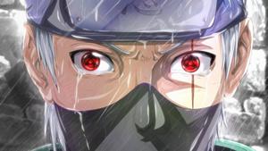 Observe the power of Sharingan in the rain sharingan wallpaper