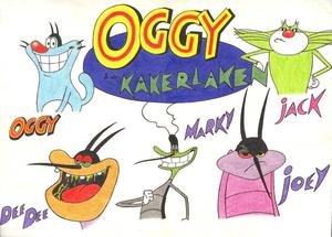 Oggy And The Cockroaches Character Art oggy and the cockroaches wallpaper