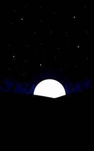 Oled Waning Moon oled wallpaper