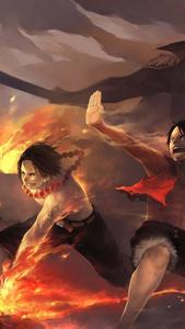 One Piece Ace And Luffy Phone luffy phone wallpaper