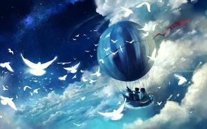 One Piece Desktop Hot Air Balloon one piece desktop wallpaper