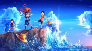 One Piece Desktop Trio Kids one piece desktop wallpaper