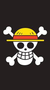 One Piece Phone Jolly Roger On Black one piece phone wallpaper