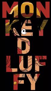 One Piece Phone Luffy Text Art one piece phone wallpaper