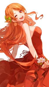 One Piece Phone Nami In Red Dress one piece phone wallpaper