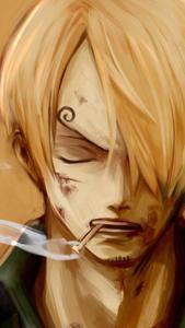 One Piece Phone Sanji Smoking one piece phone wallpaper