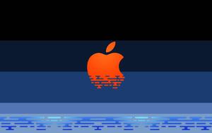 Orange And Blue Apple Logo apple logo wallpaper