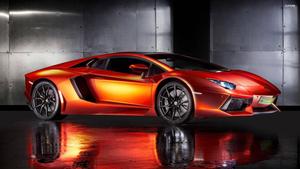 Orange Lamborghini Aventador S Roadster lamborghini wallpaper