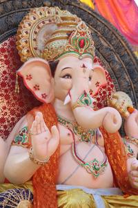 Orange Robes Ganesh Mobile ganesh mobile wallpaper