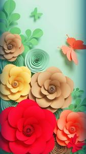 Origami Paper Artwork Flower Mobile flower mobile wallpaper