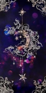 Ornate Crescent Moon Pretty Phone pretty phone wallpaper