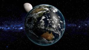 Our Home: A Blue Globe in the Universe earth wallpaper