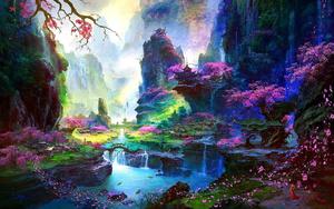 Painted Cherry Blossom Art cherry blossom wallpaper