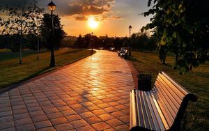 Park Walkway Full Desktop Screen Hd full screen hd desktop wallpaper
