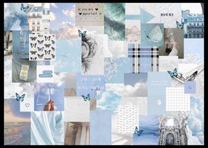 Pastel Aesthetic Blue Collage pastel aesthetic wallpaper