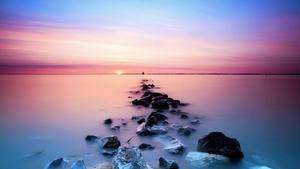 Pastel Sea Stones Laptop laptop wallpaper
