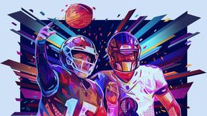 Patrick Mahomes in action during a game patrick mahomes wallpaper