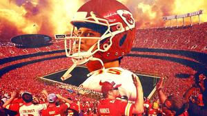 Patrick Mahomes in action on the field patrick mahomes wallpaper