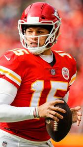 Patrick Mahomes standing strong on the football field patrick mahomes wallpaper