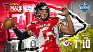 Patrick Mahomes Wearing His Kansas City Chiefs Jersey patrick mahomes wallpaper