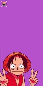 Peace Sign By One Piece Luffy Phone
