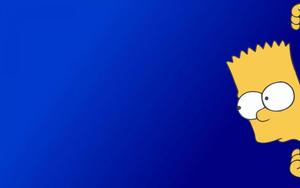 Peeking Bart Simpson bart simpson wallpaper