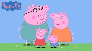 Peppa Pig and her Family Enjoy Time Together peppa pig wallpaper
