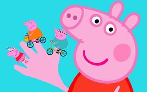 Peppa Pig giving you a wave! peppa pig wallpaper