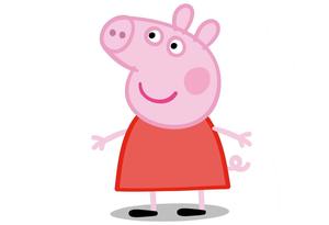 Peppa Pig in a snow white background peppa pig wallpaper