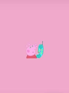 Peppa Pig in Pink peppa pig wallpaper