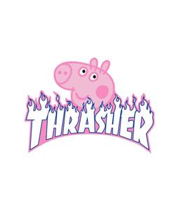 Peppa Pig rocking her Thrasher swag. peppa pig wallpaper