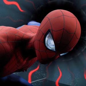 Peter Parker Swings Into Action Wallpaper