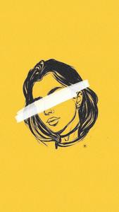 PFP Aesthetic Woman In Yellow Background pfp aesthetic wallpaper