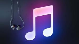 Picture Of Musical Note With Headphones. Wallpaper