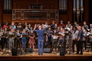 Picture Of Musicians On Stage Wallpaper