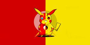 Pikachu In Red And Yellow pikachu wallpaper