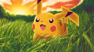 Pikachu In Sunset pikachu wallpaper
