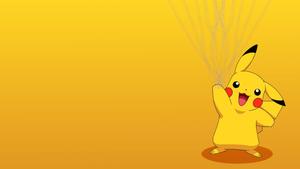 Pikachu unleashes a powerful Thunderbolt pikachu wallpaper