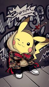 Pikachu With Graffiti Art pikachu wallpaper
