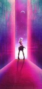 Pink Aesthetic Girl Graphic aesthetic girl wallpaper