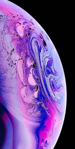 Pink And Purple Planet Ios 16 ios 16 wallpaper