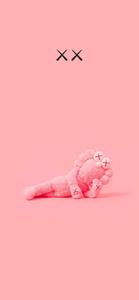 Pink BFF KAWS Figure kaws wallpaper