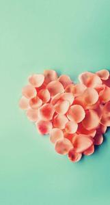 Pink Heart-Shaped Petals Love Phone love phone wallpaper
