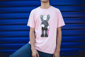 Pink KAWS T-Shirt kaws wallpaper