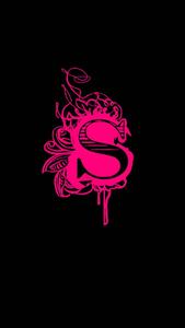 Pink Letter S In Black letter s wallpaper