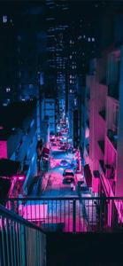 Pink Lights City Night iPhone 11 iphone 11 wallpaper